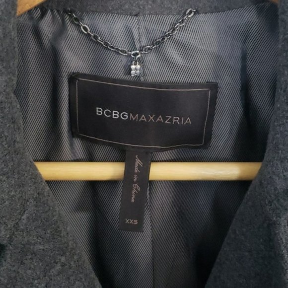 BCBG MaxAzria charcoal grey coat - Picture 2 of 5